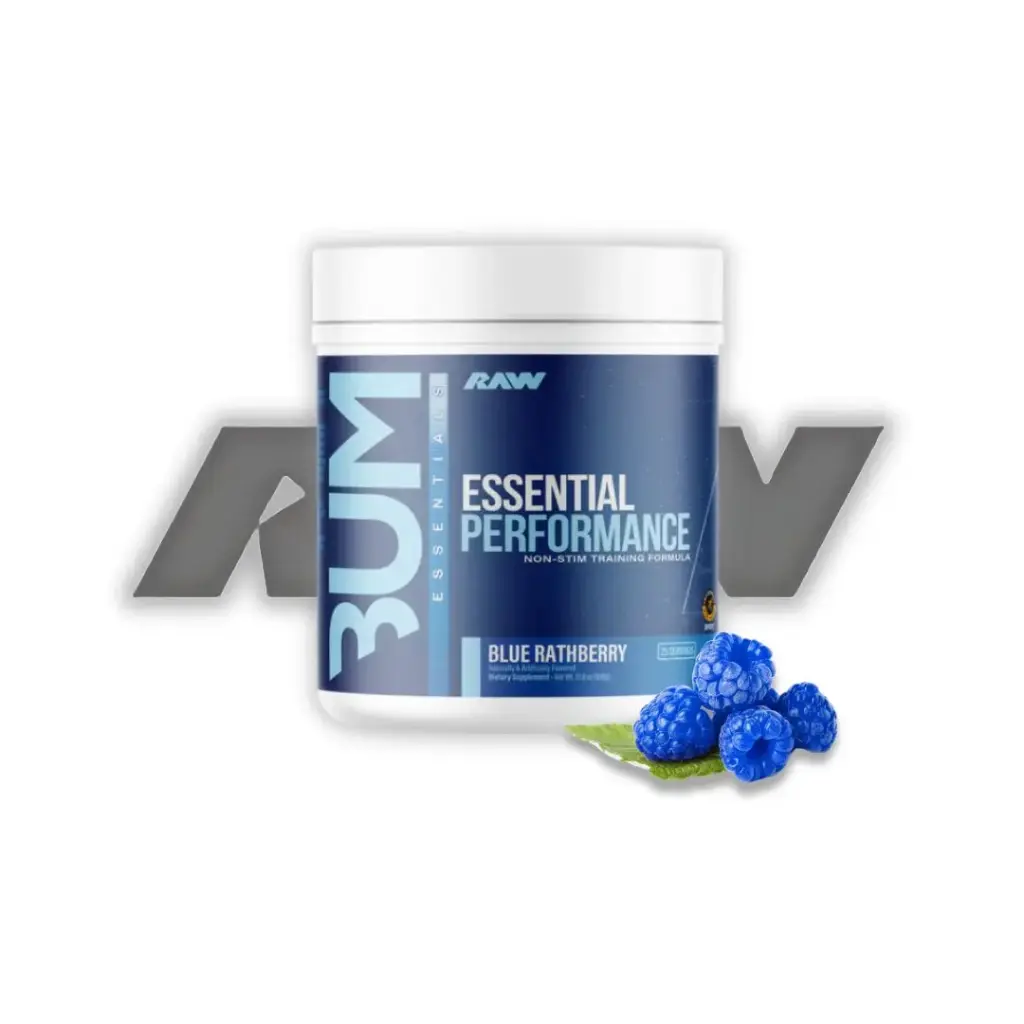 RAW Bum Essential Performance Pre-Workout (BLUE RASPBERRY)