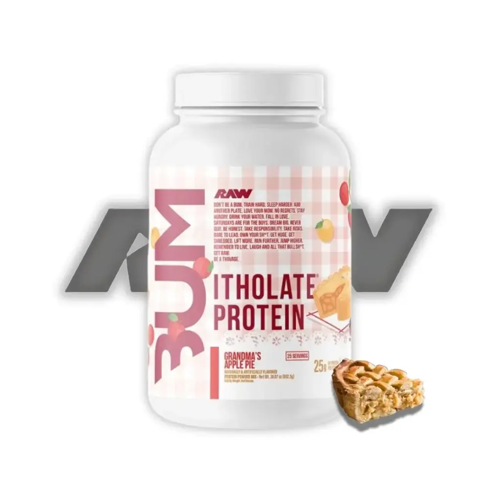 RAW Bum Itholate Protein 2lb (GRANDMA'S APPLE PIE)